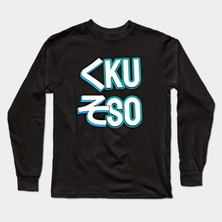 Kuso. Kuso Is a Japanese Swearing Word. Kuso, Japanese Kanji. Long Sleeve T-Shirt